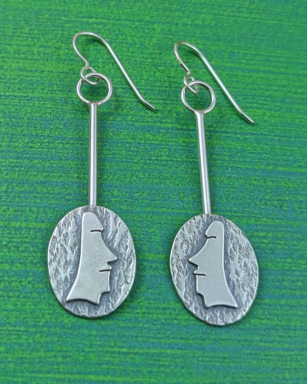 Moai Head Dangle Earrings
