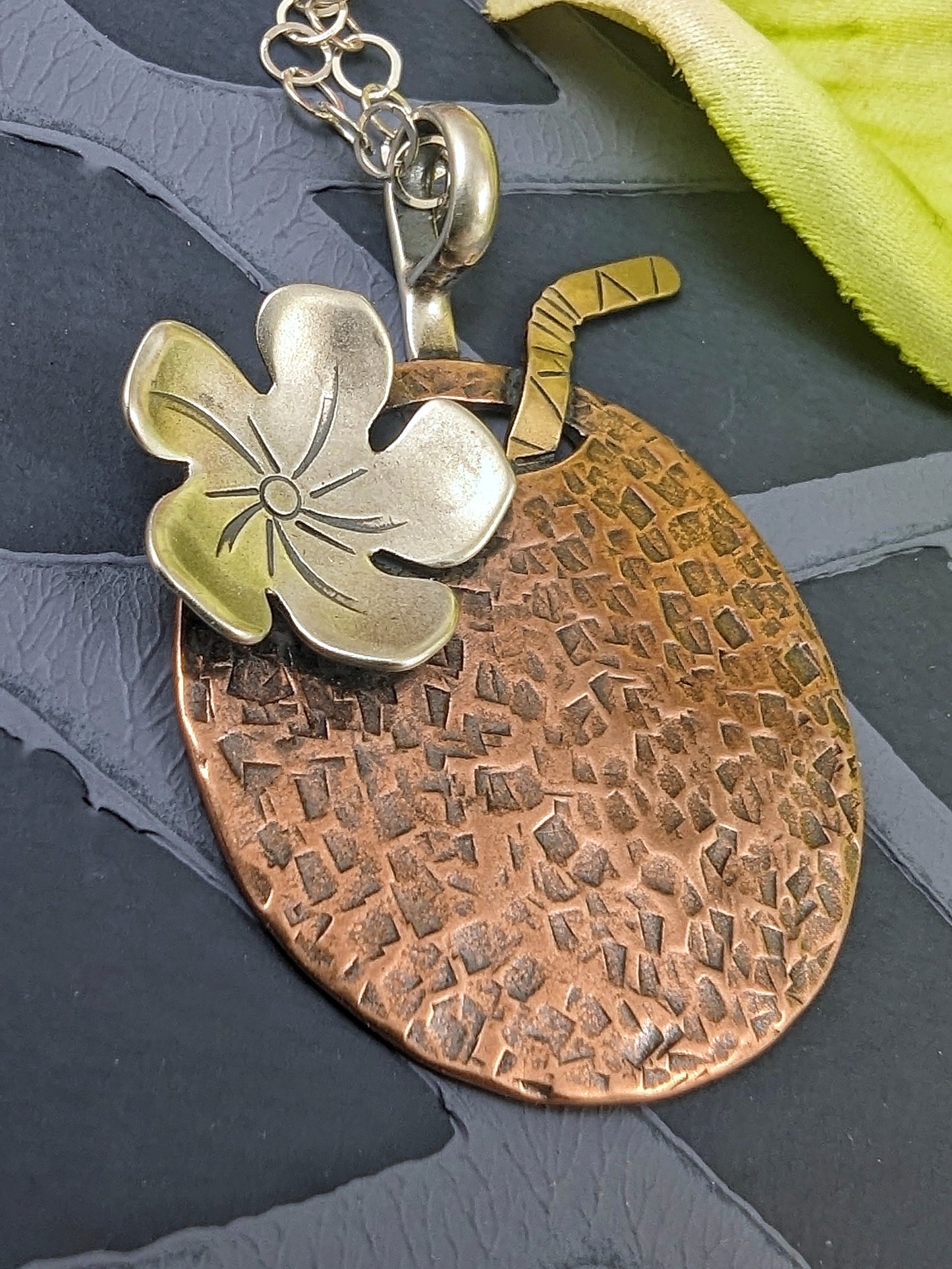 Coconut Drink Necklace - Copper