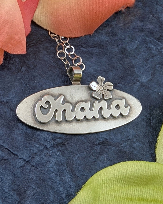 Sterling silver Ohana necklace
