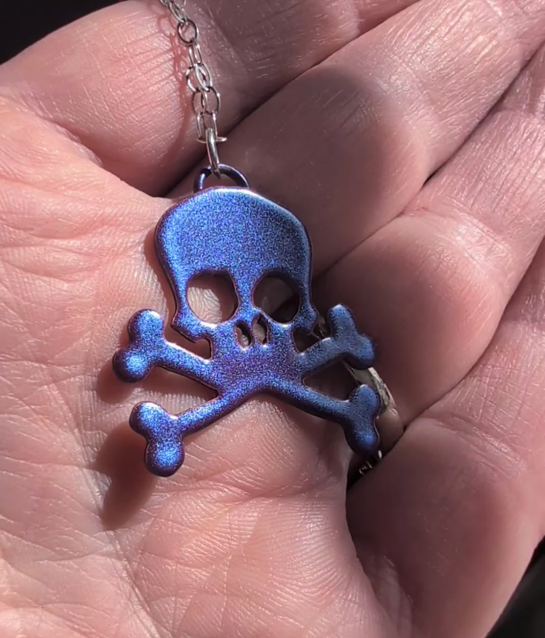 Video of purple skull