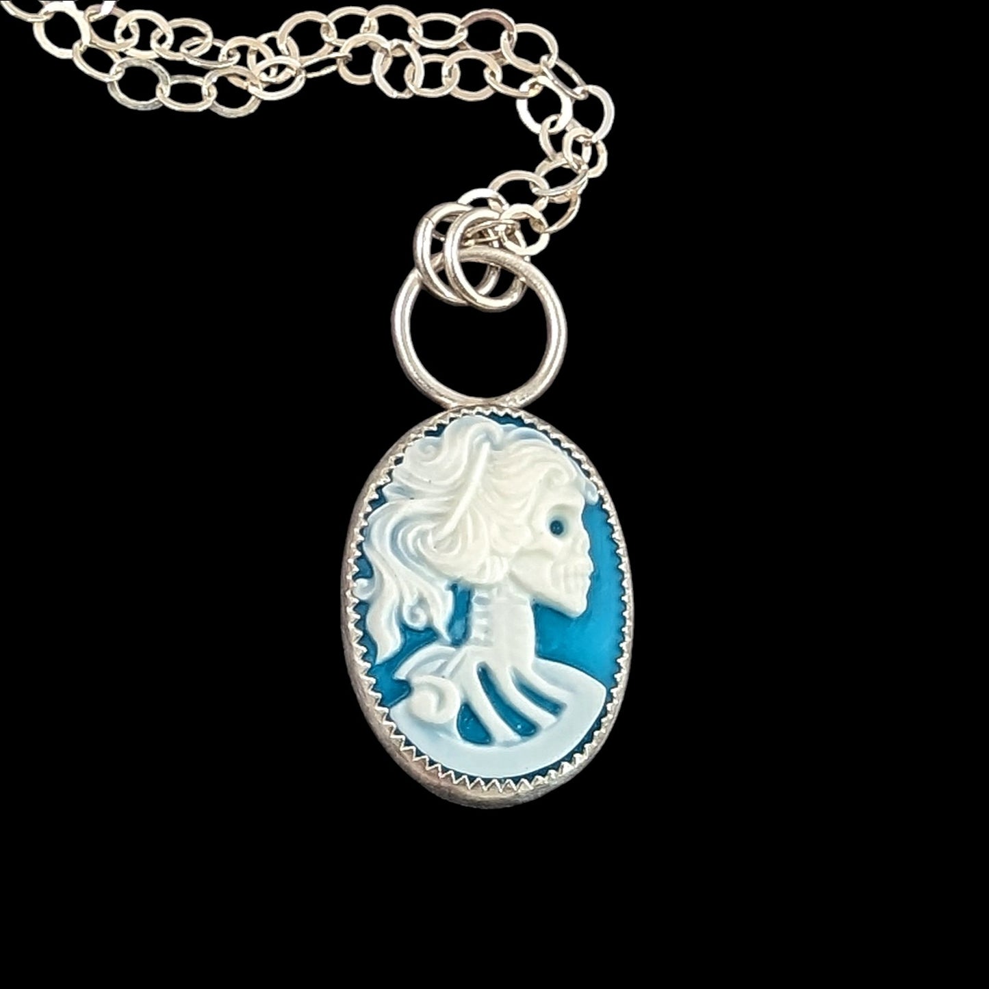 Skull Cameo Necklace