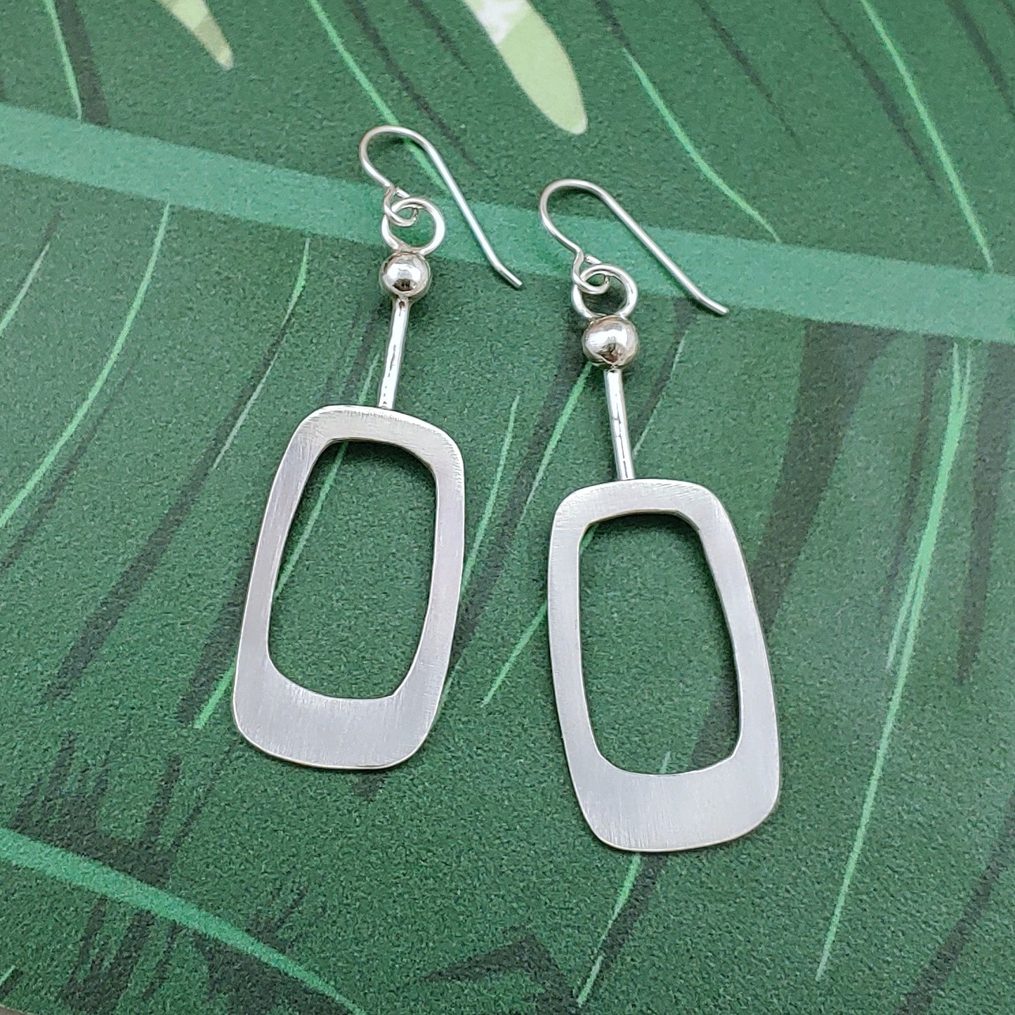 Soft Rectangle Dangle Earrings