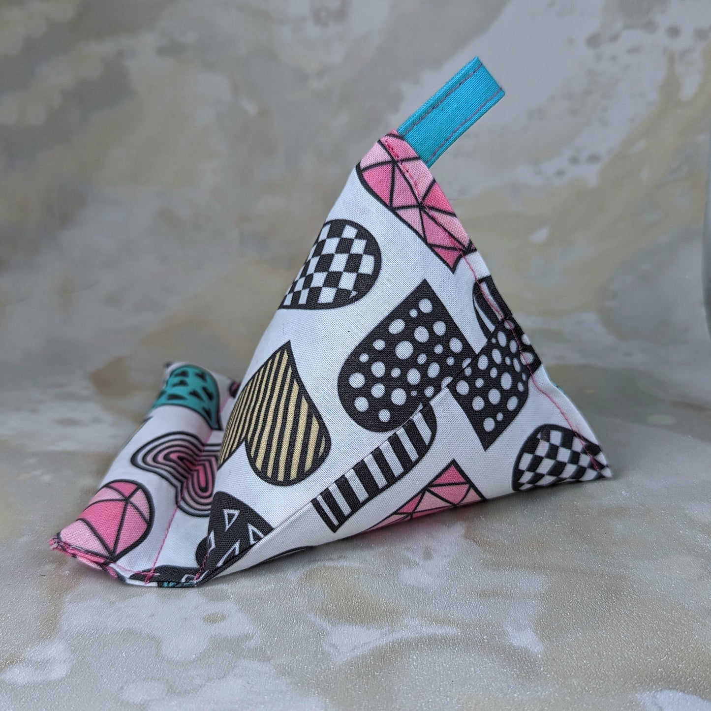 Abstract Hearts Phone Pillow