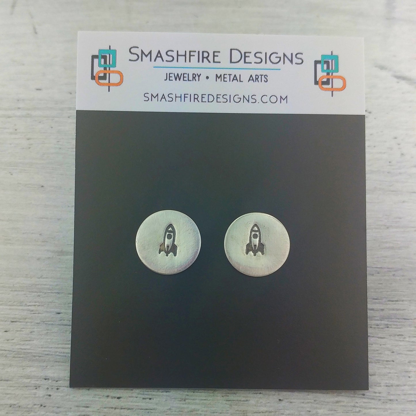 Rocket Ship Stud Earrings