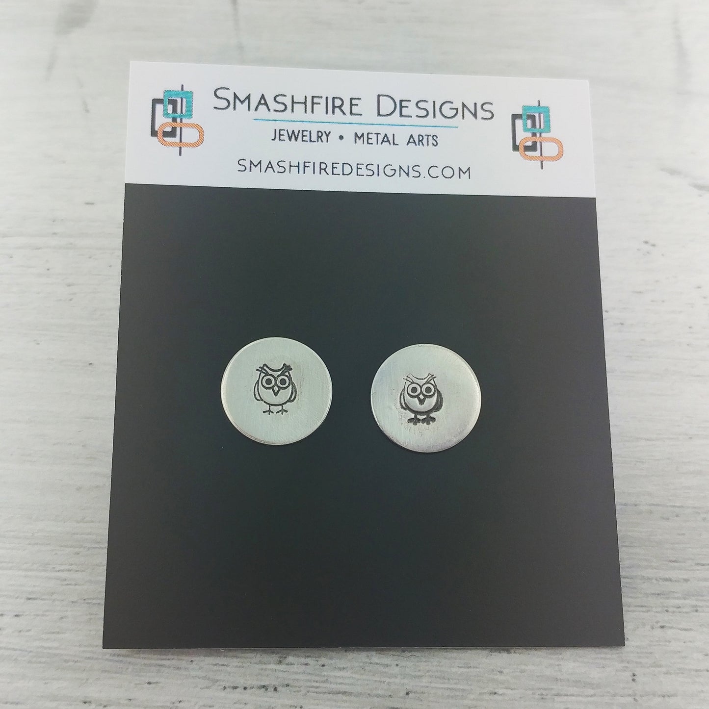 Owl Sterling Silver Stud Earrings