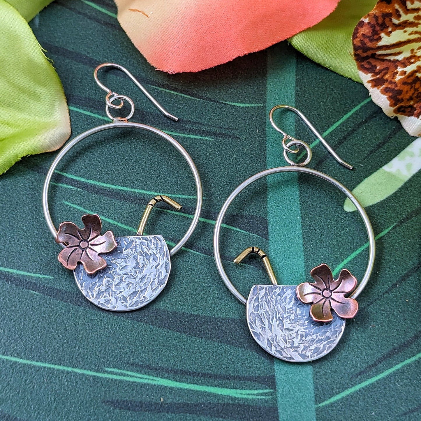 Coconuts on Hoops - Sterling Silver