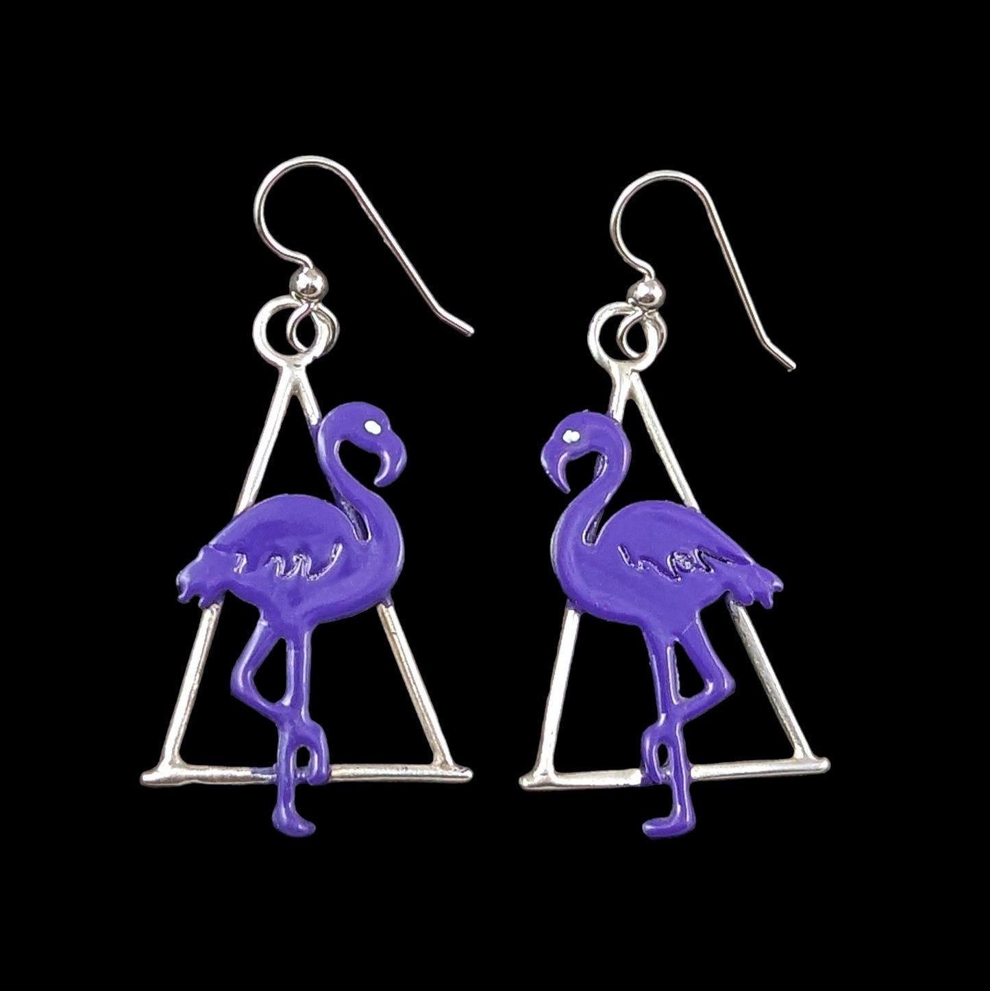 Flamingo Triangle Earrings - CUSTOM