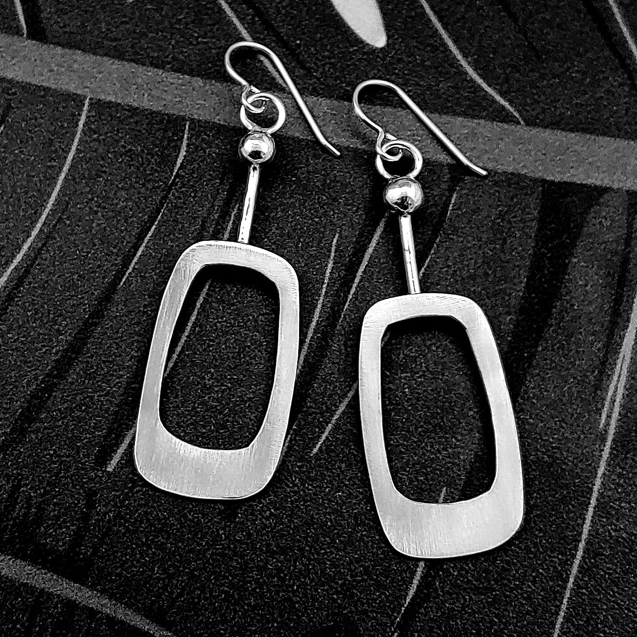 Soft Rectangle Dangle Earrings